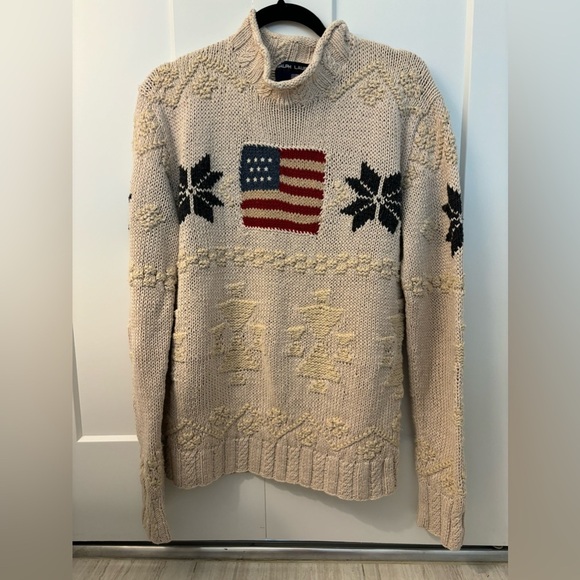 ralph lauren polo sport Other - Ralph Lauren Polo Sport Vintage RARE American Flag Snowflake Small Sweater